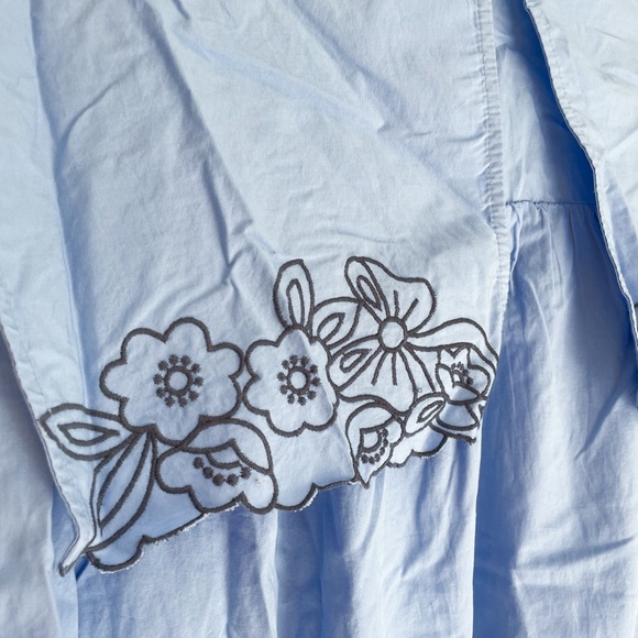 NWT Anthropologie Damson Madder Candy Embroidered Collar Blouse size 2 - Picture 8 of 13